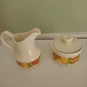 Metlox Creamer and Sugar Set